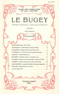 Revue Le Bugey n89