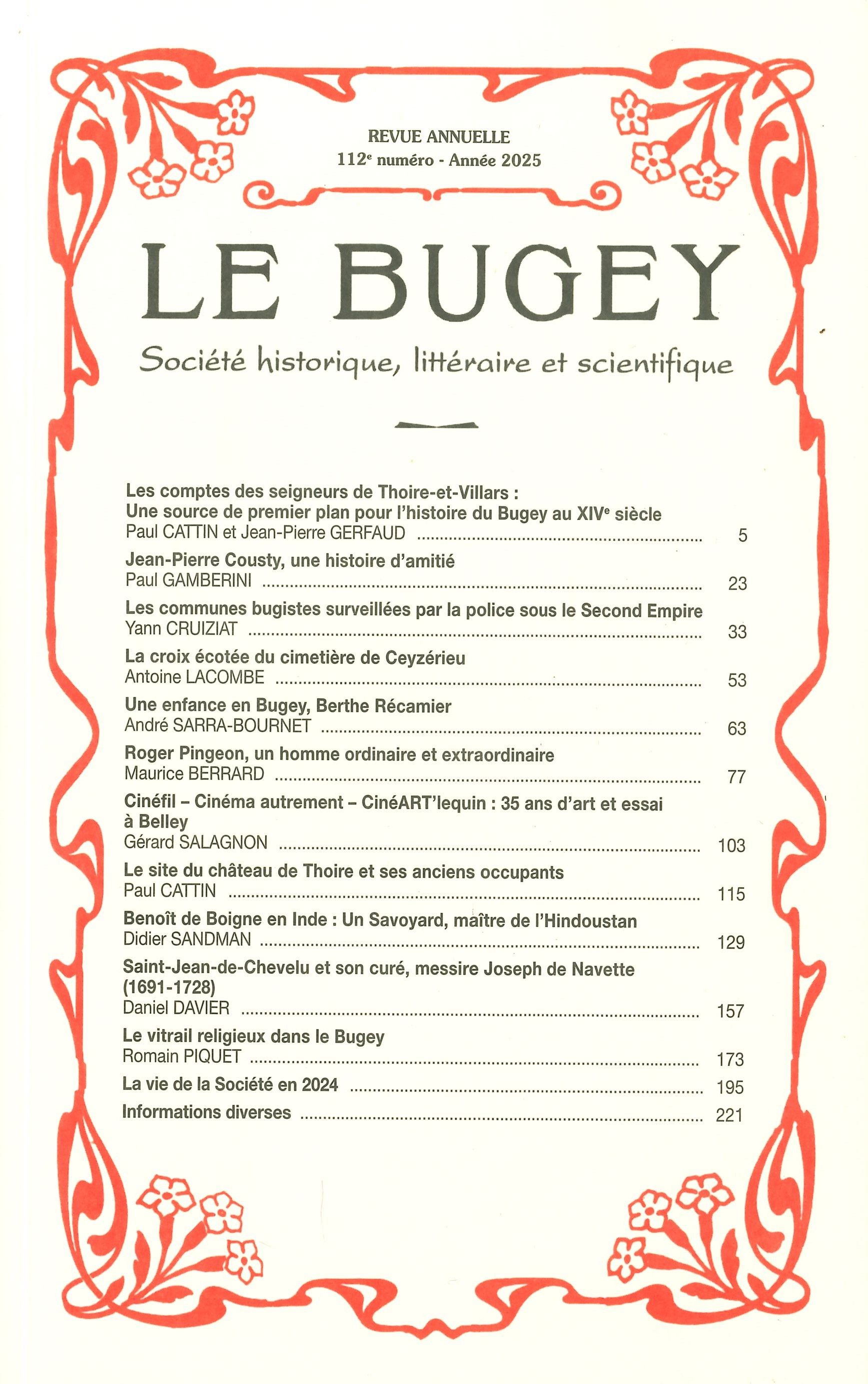 Le Bugey 112 couv