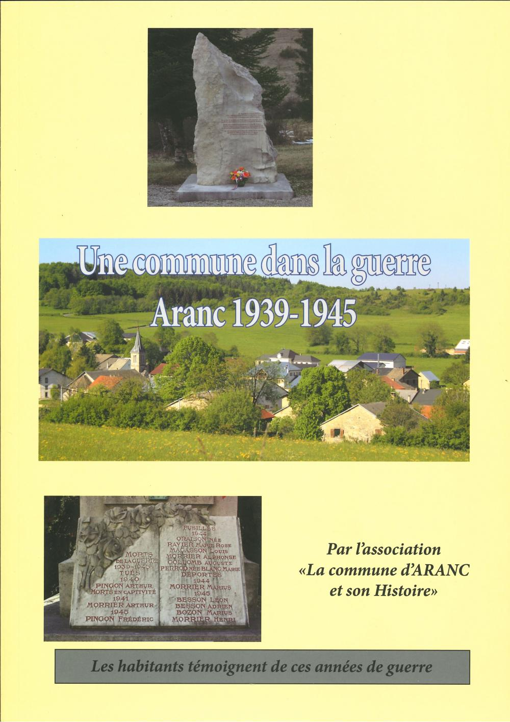 Une commune dans la guerre, Aranc 1939-1945