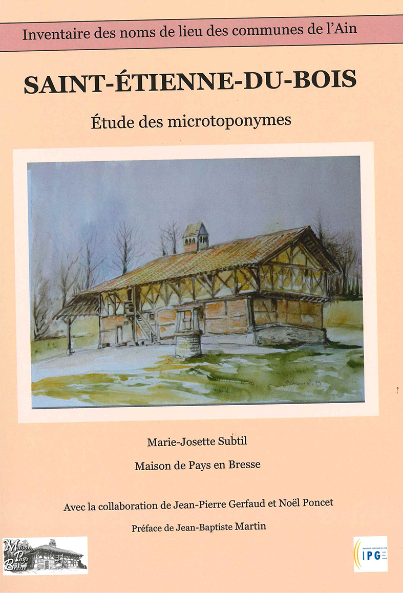 Saint-Étienne-du-Bois – Étude des microtoponymes