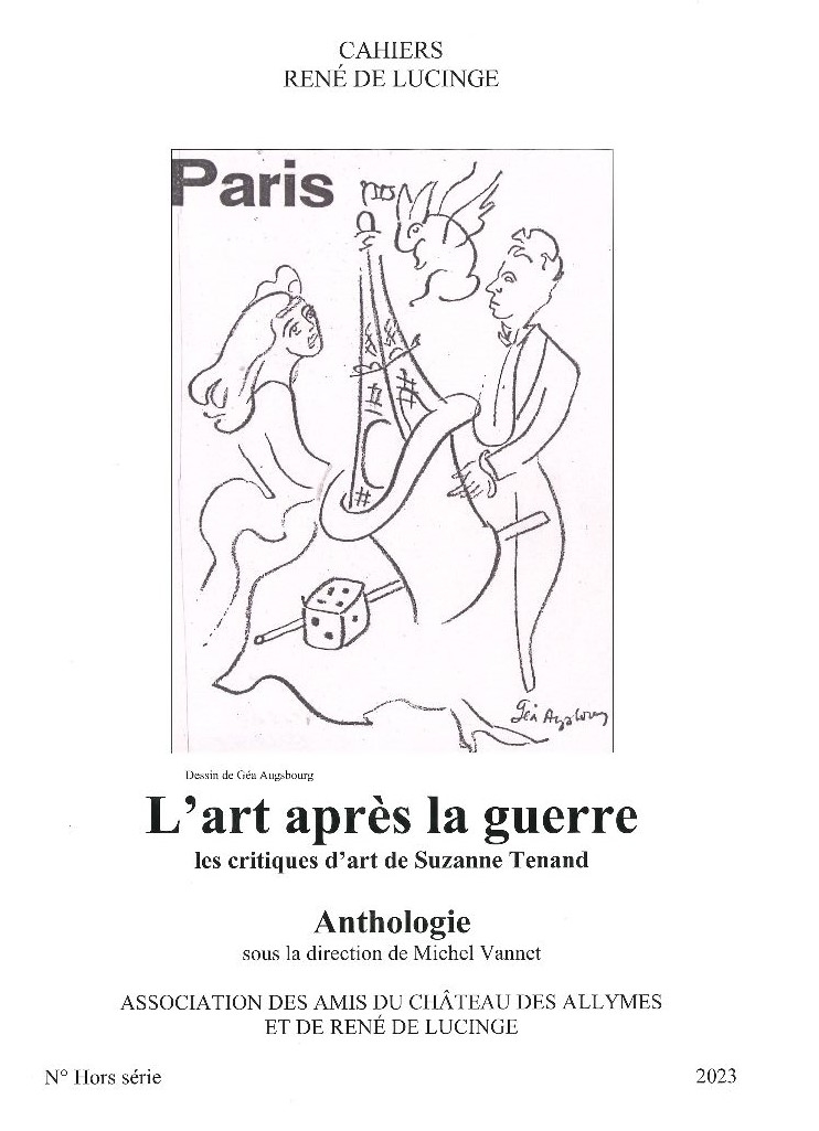 Cahiers René de Lucinge – L&rsquo;art après la guerre – n° hors série