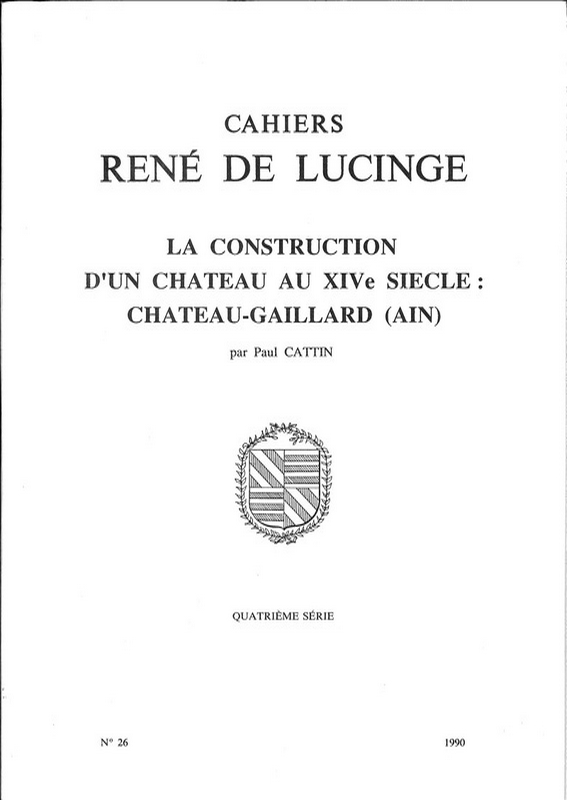 Cahier René de Lucinge n°26 : Château-Gaillard