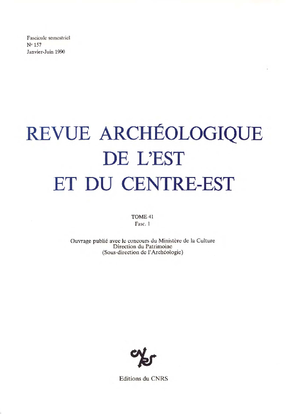 Les Fibules de la Nécropole gallo-romaine des Plantées à Briord (Ain)