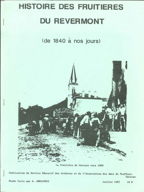 Histoire des fruitières du Revermont de 1840 à nos jours