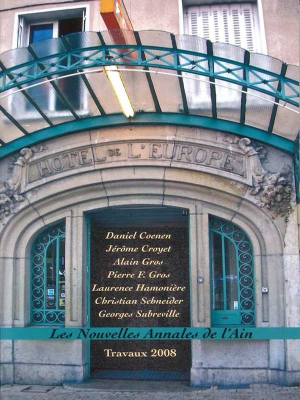 Nouvelles Annales de l&rsquo;Ain 2008
