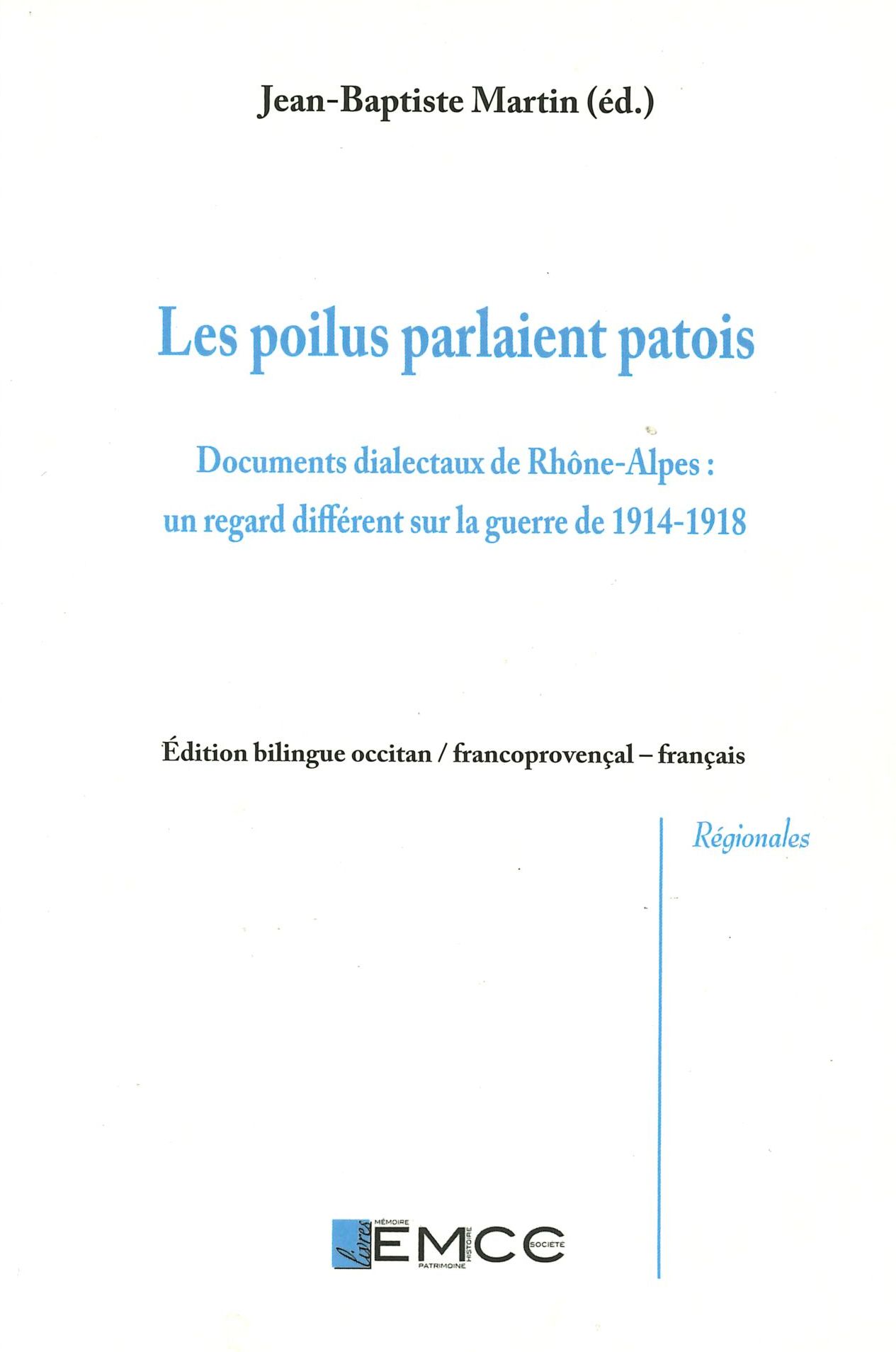 Les poilus parlaient patois