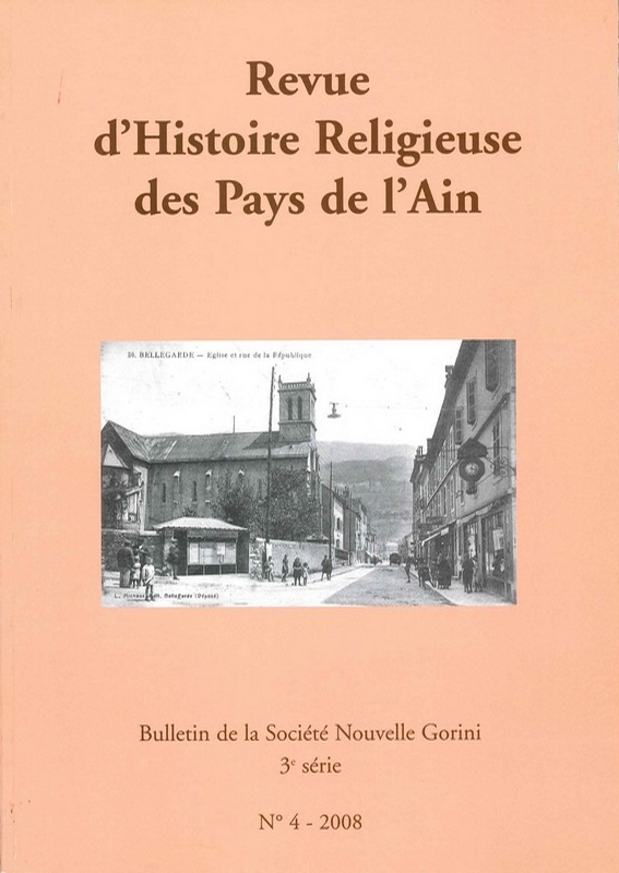 Revue d&rsquo;Histoire Religieuse des Pays de l&rsquo;Ain N°4