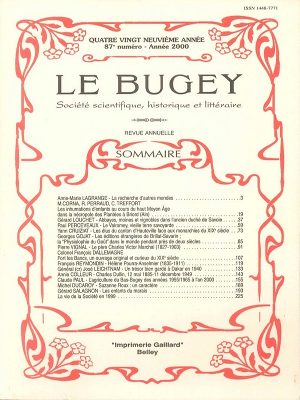 Revue – Le Bugey n°87