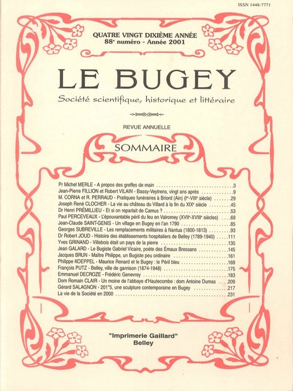 Revue – Le Bugey n°88