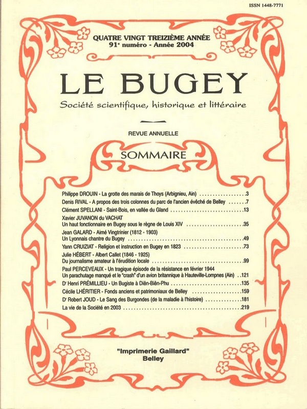 Revue – Le Bugey n°91