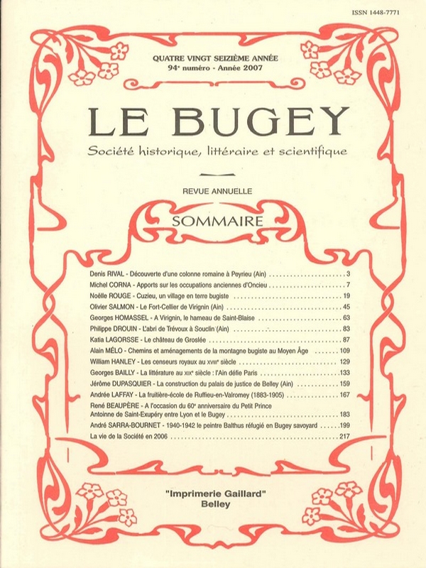 Revue – Le Bugey n°94