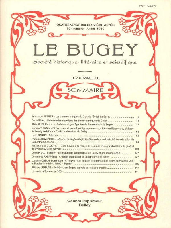 Revue – Le Bugey n°97
